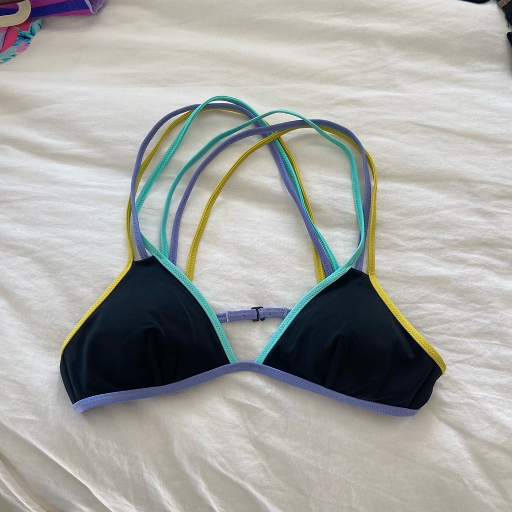 Victoria Secret / Pink Cross back black swimsuit